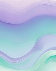 Poster - Pastel lavender and mint abstract gradient