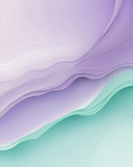 Sticker - Pastel lavender and mint abstract gradient