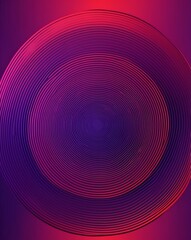 Aufkleber - Red to violet gradient concentric circle design