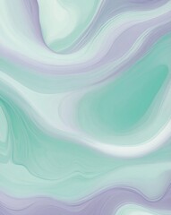 Canvas Print - Subtle mint green to lavender abstract pattern