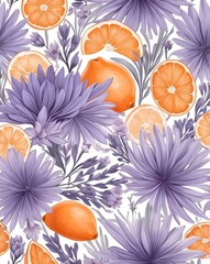 Poster - Subtle pastel orange to lavender design