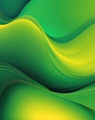 Sticker - Yellow to green gradient abstract pattern