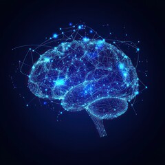 Poster - Abstract Brain Illustration
