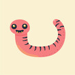 © Jaemie - Cute Vector Worm Character with Expressive Features