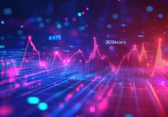Poster - Abstract Financial Data Visualization