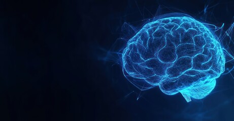Poster - Digital Brain Network Illustration
