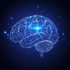 Poster - Abstract Brain Illustration
