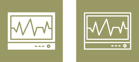 Wall Mural - Electrocardiogram Vector Icon