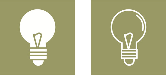 Poster - Bulb Vector Icon