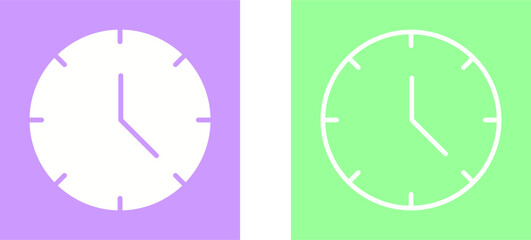 Wall Mural - Clock Vector Icon