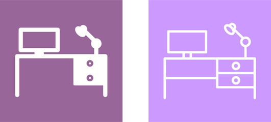 Wall Mural - Study Desk I Vector Icon