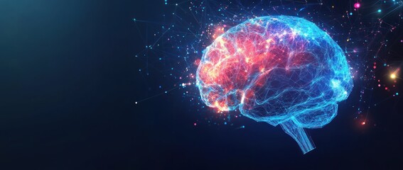 Poster - Digital Brain Illustration