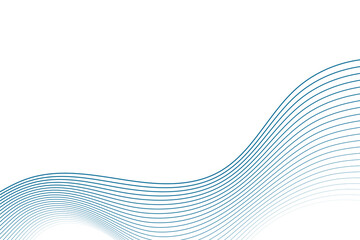 Poster - abstract blue wave background