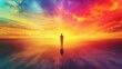 © vanzerim - Silhouette of a Man Against a Dramatic Sunset