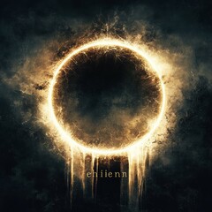 Poster - A dark, mystical circular design with glowing edges and abstract textures.