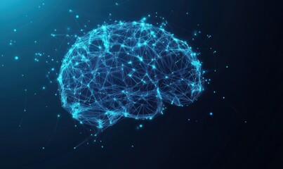 Poster - Abstract Brain Illustration