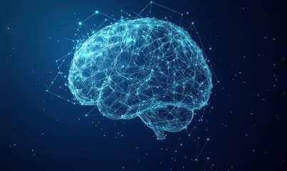 Poster - Abstract Brain Illustration