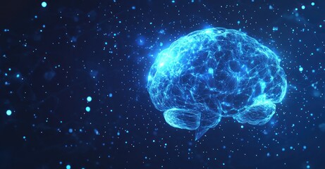Poster - Digital Brain Illustration