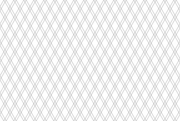 Wall Mural - Abstract Seamless Geometric Diamonds Pattern. Thin Line Texture. White Textured Background. 