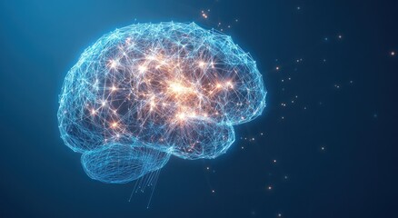 Poster - Abstract Brain Illustration