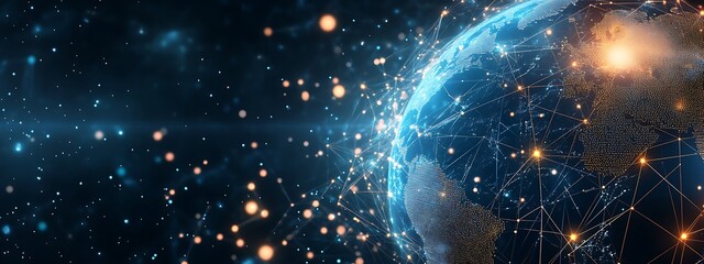 Poster - A Digital Representation of the Earth with Glowing Connections