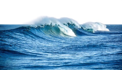 wave of the sea on the blank white background