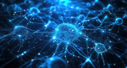 Poster - Abstract Neural Network Illustration