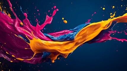Poster - A vibrant and dynamic background of vivid hues, perfect for showcasing creative expression.







