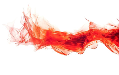 Dynamic red smoke wave flowing elegantly, perfect for creative designs, backgrounds, or artistic projects.