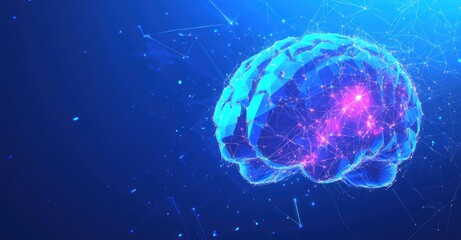 Poster - Digital Brain Illustration