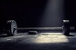 © vanzerim - Barbell on a Dark Background