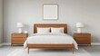 © Janyawatt - Frontal perspective of midcentury modern teak bedroom set