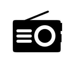 Wall Mural - radio icon vector with trendy design