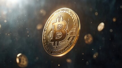 Poster - A golden coin with the letter 