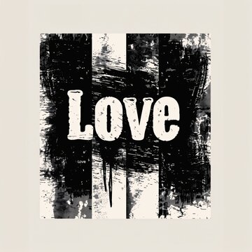A Black And White Picture Of A Word, a high resolution AI illustration