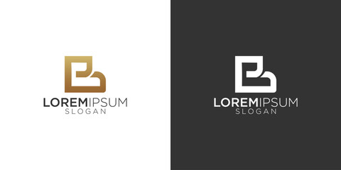Poster - initial b abstract monogram logo vector design	