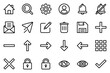 © Lalavida - UI icon set with detailed line style symbol collection for web