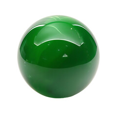 Aufkleber - Polished green sphere is reflecting light from an unknown source