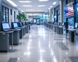 © wudu_8 - Close-up of a biometric scanner verifying voter identities in a high-tech American polling station