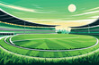 © Katyam1983 - Modern Green Sports Stadium with Open Roof View