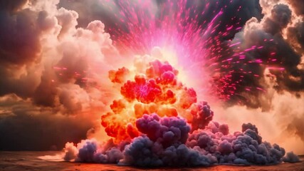 Poster - Fiery Explosion in the Sky