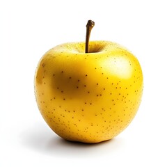 Wall Mural - 122. A single golden apple isolated on a pristine white background