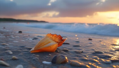 gentle drops of sand cascading on a sunlit beach