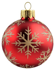 christmas ball isolated on transparent background