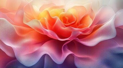 Poster - Layered abstract textures with soft edges and blended colors for a sophisticated visual effect.