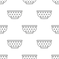 Wall Mural - outline colander seamless pattern