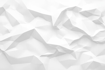 Poster - Abstract white geometric background with sharp angles and subtle shadows, creating a modern minimalist  paper surface effect.