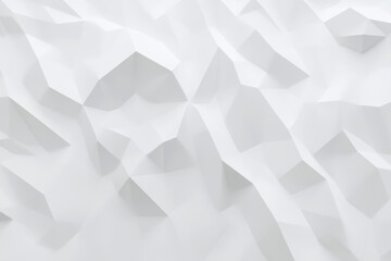 Wall Mural - Abstract white geometric pattern with textured polygons. Minimalistic design perfect for backgrounds and creative projects.