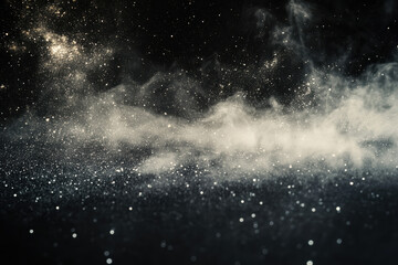 Poster - Mesmerizing image of cosmic dust and sparkling stars in deep space, depicting the beauty and vastness of the universe.