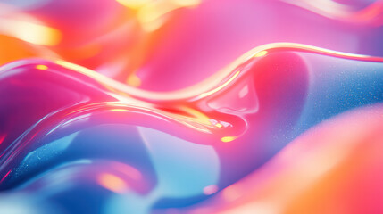 Poster - Vibrant abstract background with colorful swirling gradients and smooth flowing patterns, perfect for modern designs and creative projects.